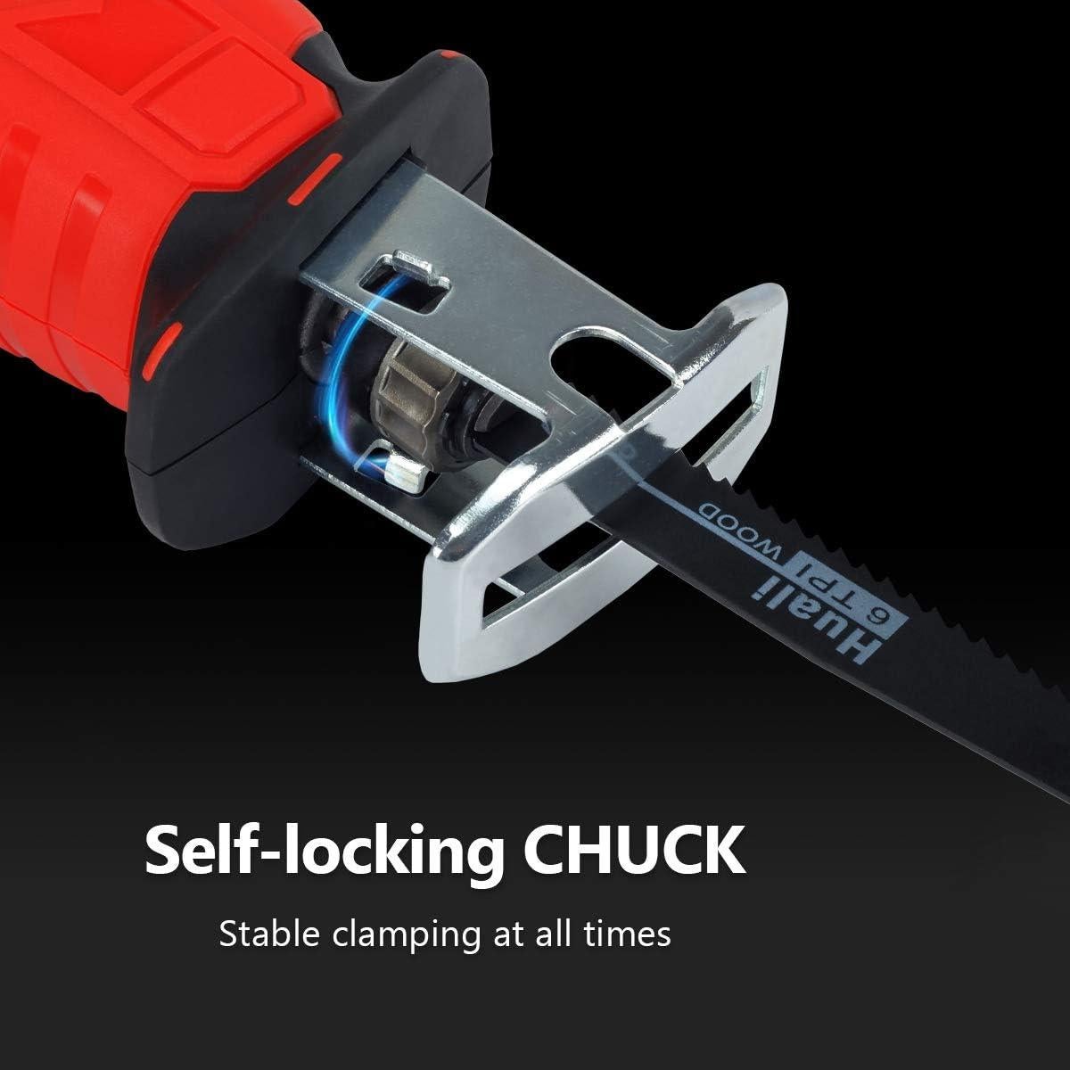 Sierra Recíproca Inalámbrica Drytuns 21V 3000RPM 4 Cuchillas