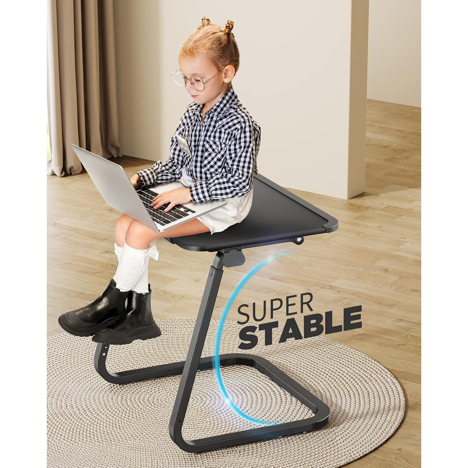 Mesa de bandeja para TV SAIJI F2-B - Ajustable 6 alturas, 54.43 kg