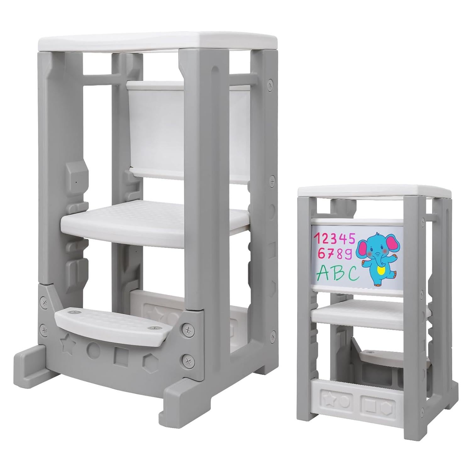 Torre de Aprendizaje ToyBay para Niños con Pizarra Ajustable