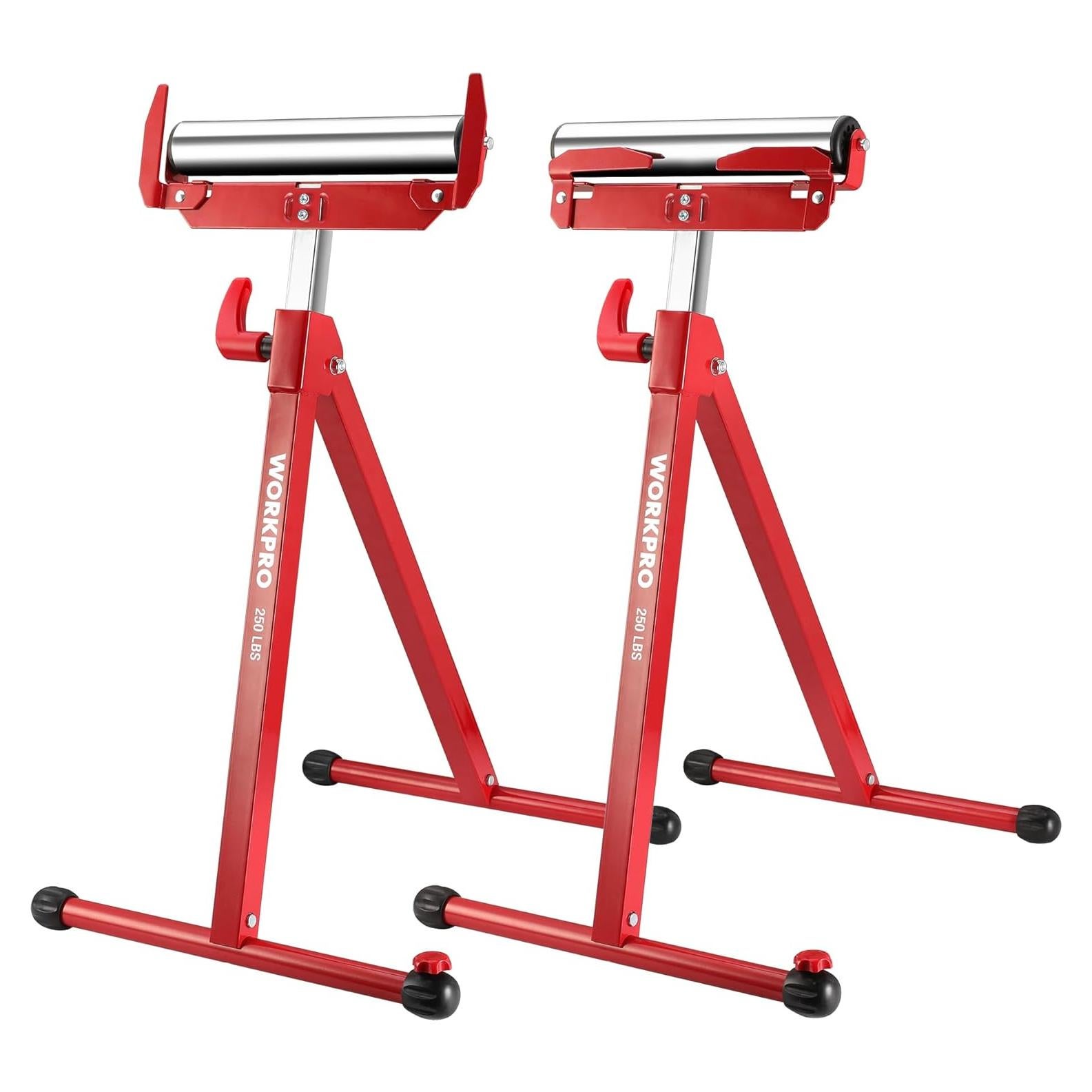 Soporte de rodillo plegable WORKPRO, altura ajustable 68.6-109.2 cm