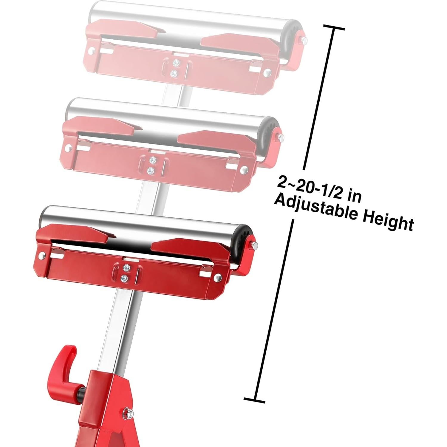 Soporte de rodillo plegable WORKPRO, altura ajustable 68.6-109.2 cm