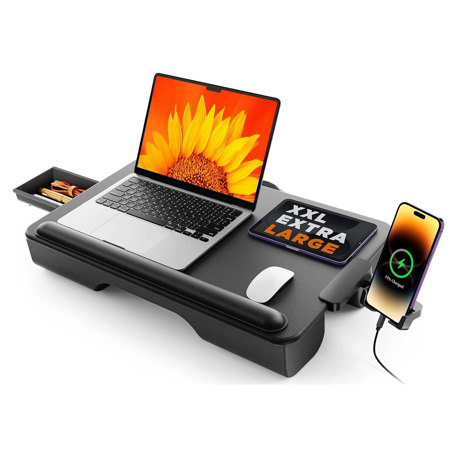 Escritorio Portátil SAIJI para Laptop hasta 43.18 cm con Cajón