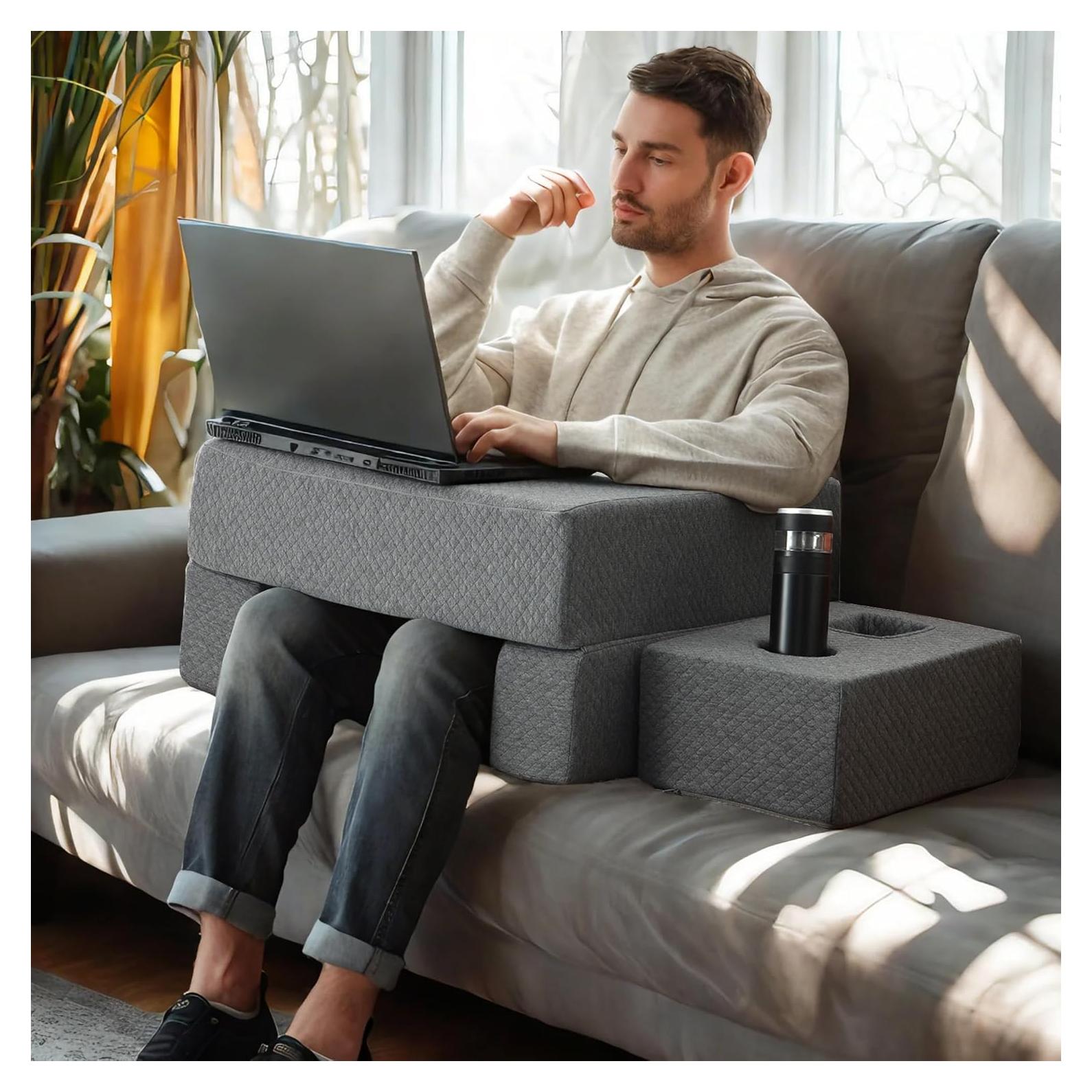 Almohada de Escritorio Ergonomica RoyViVa con Soporte para Tazas