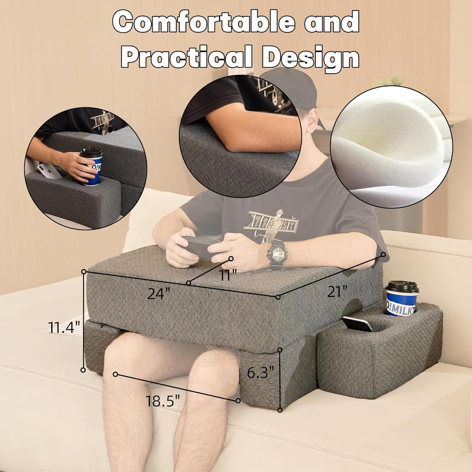 Almohada de Escritorio Ergonomica RoyViVa con Soporte para Tazas