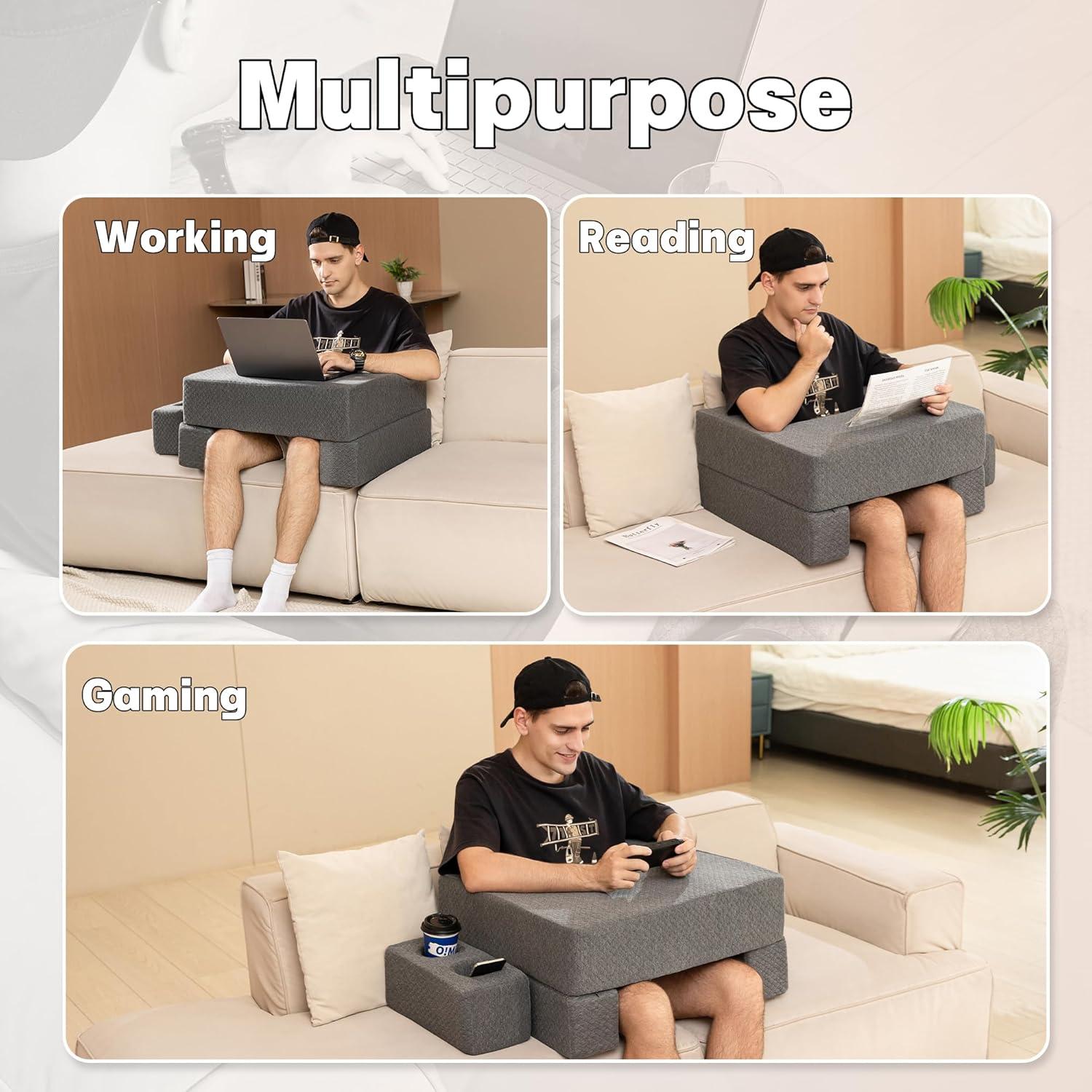 Almohada de Escritorio Ergonomica RoyViVa con Soporte para Tazas