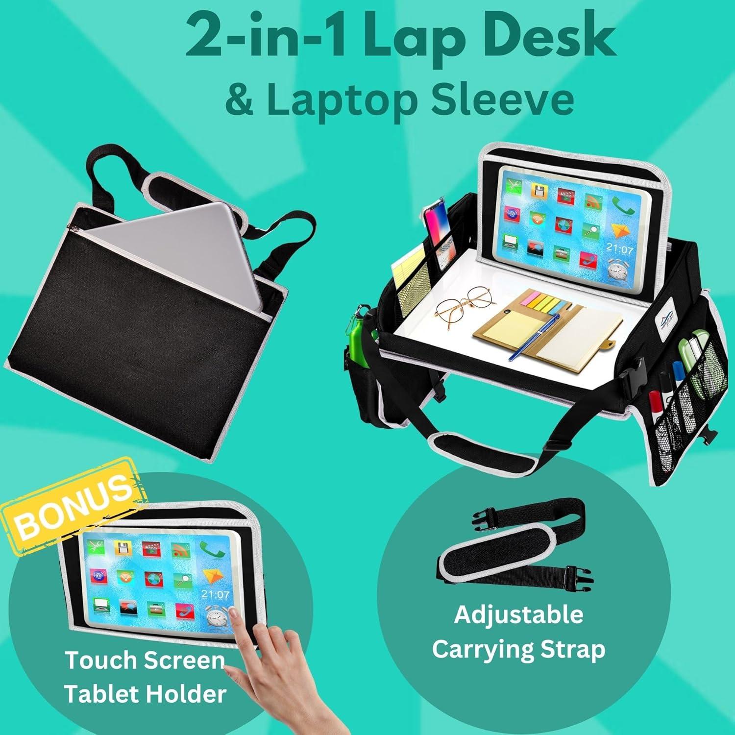 Escritorio portátil CERIZONA para laptop hasta 15.6" negro