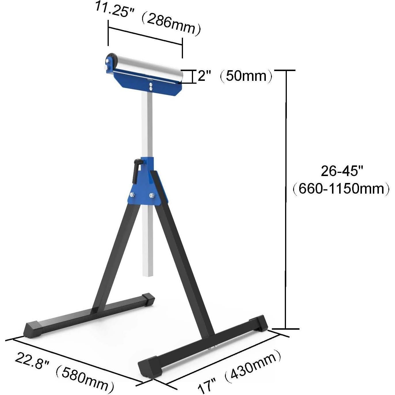 Soporte de Rodillo Plegable KASTFORCE KF3015 300kg Ajustable