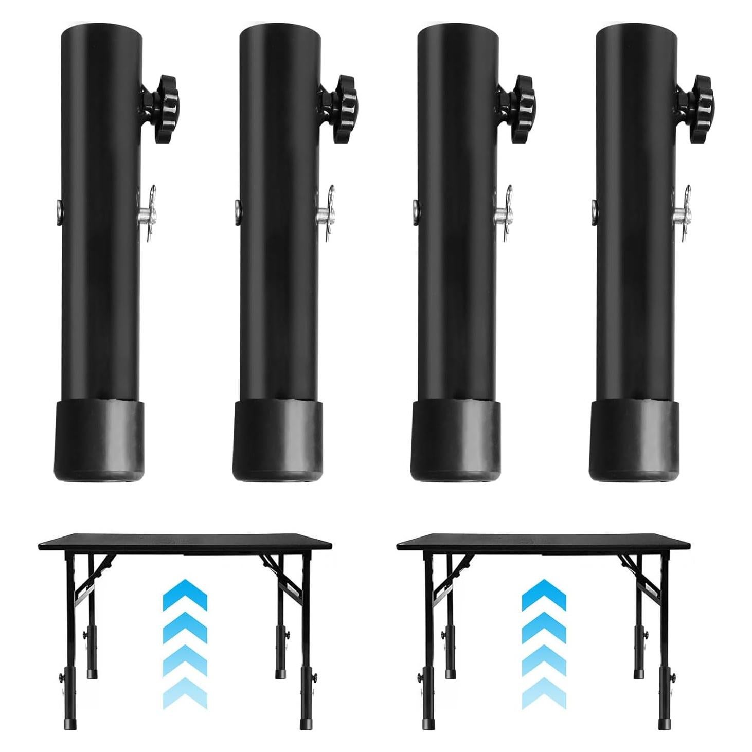 Elevadores de Mesa Plegable TOWEBOORY - 4 Piezas Ajustables