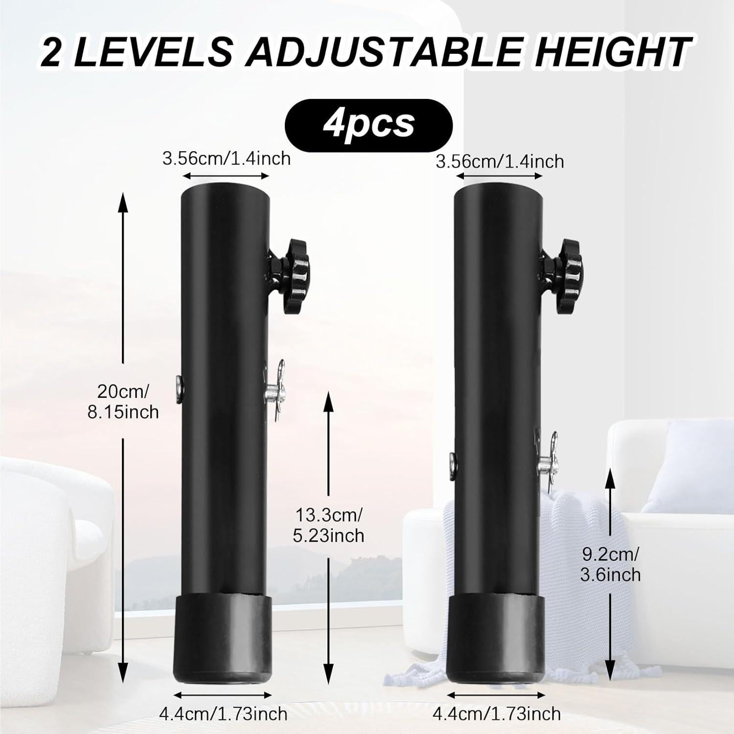 Elevadores de Mesa Plegable TOWEBOORY - 4 Piezas Ajustables