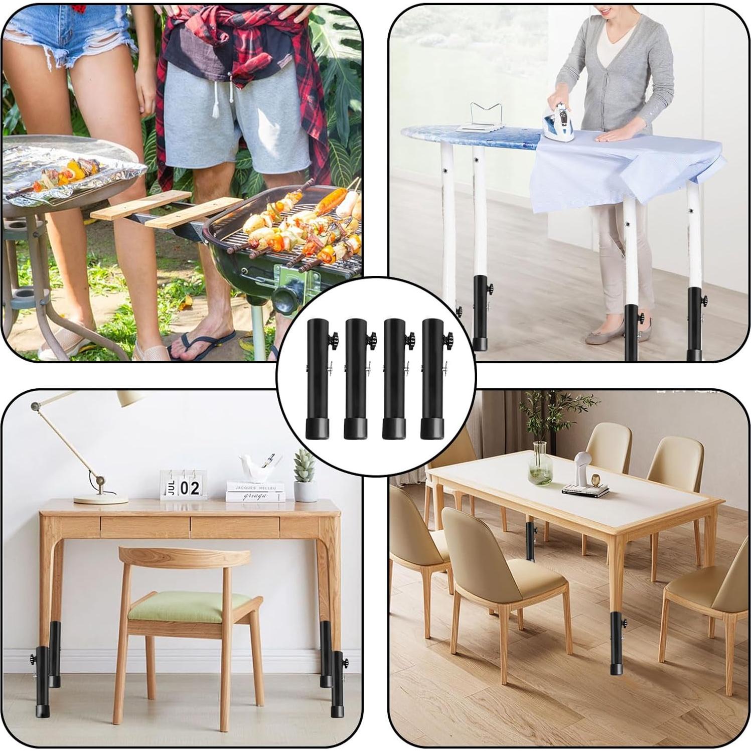 Elevadores de Mesa Plegable TOWEBOORY - 4 Piezas Ajustables