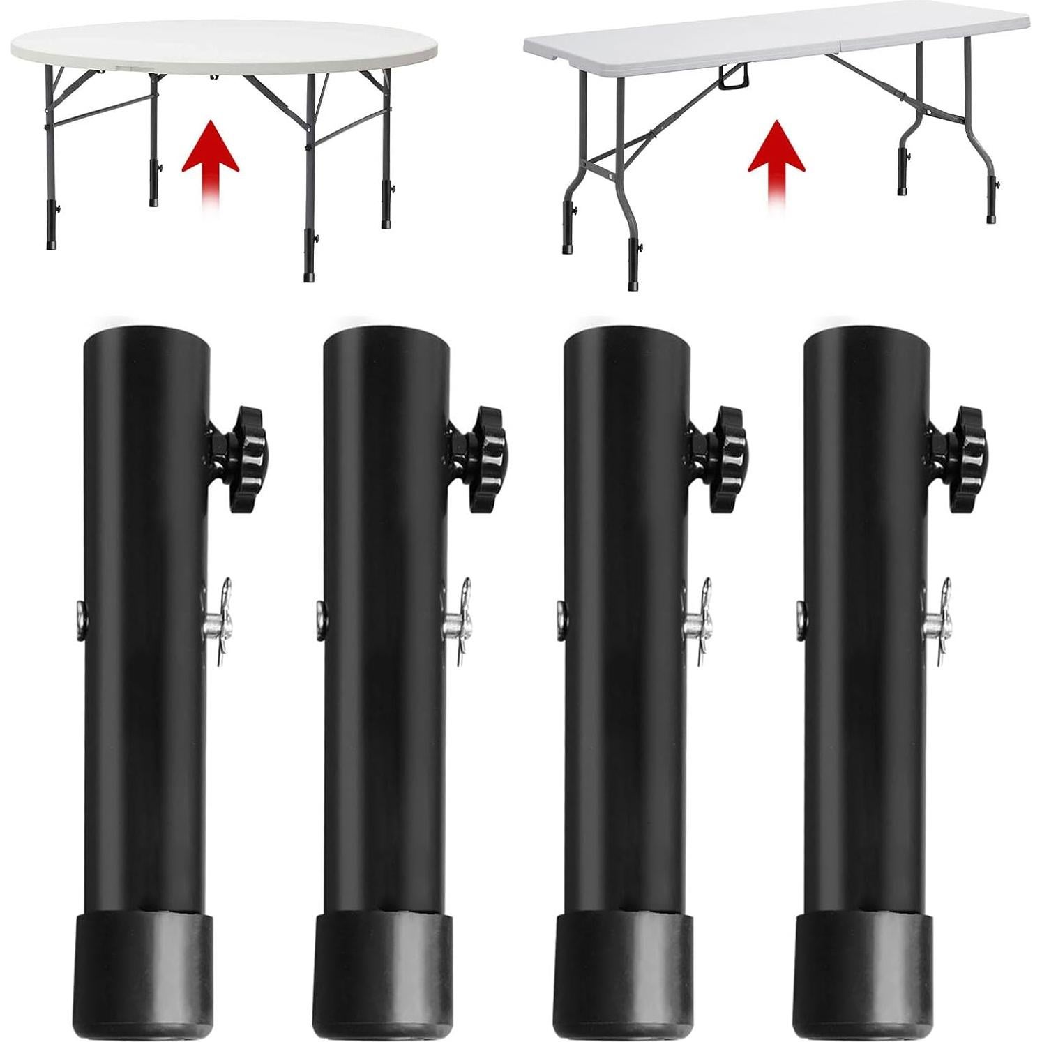 Elevadores de Mesa Plegable TOWEBOORY - 4 Piezas Ajustables