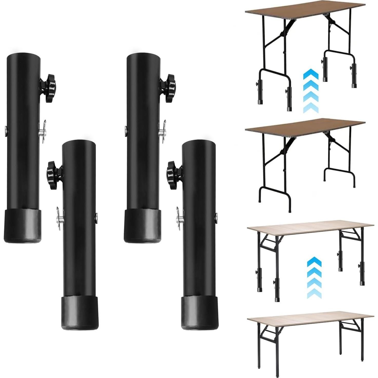Elevadores de Mesa Plegable TOWEBOORY - 4 Piezas Ajustables