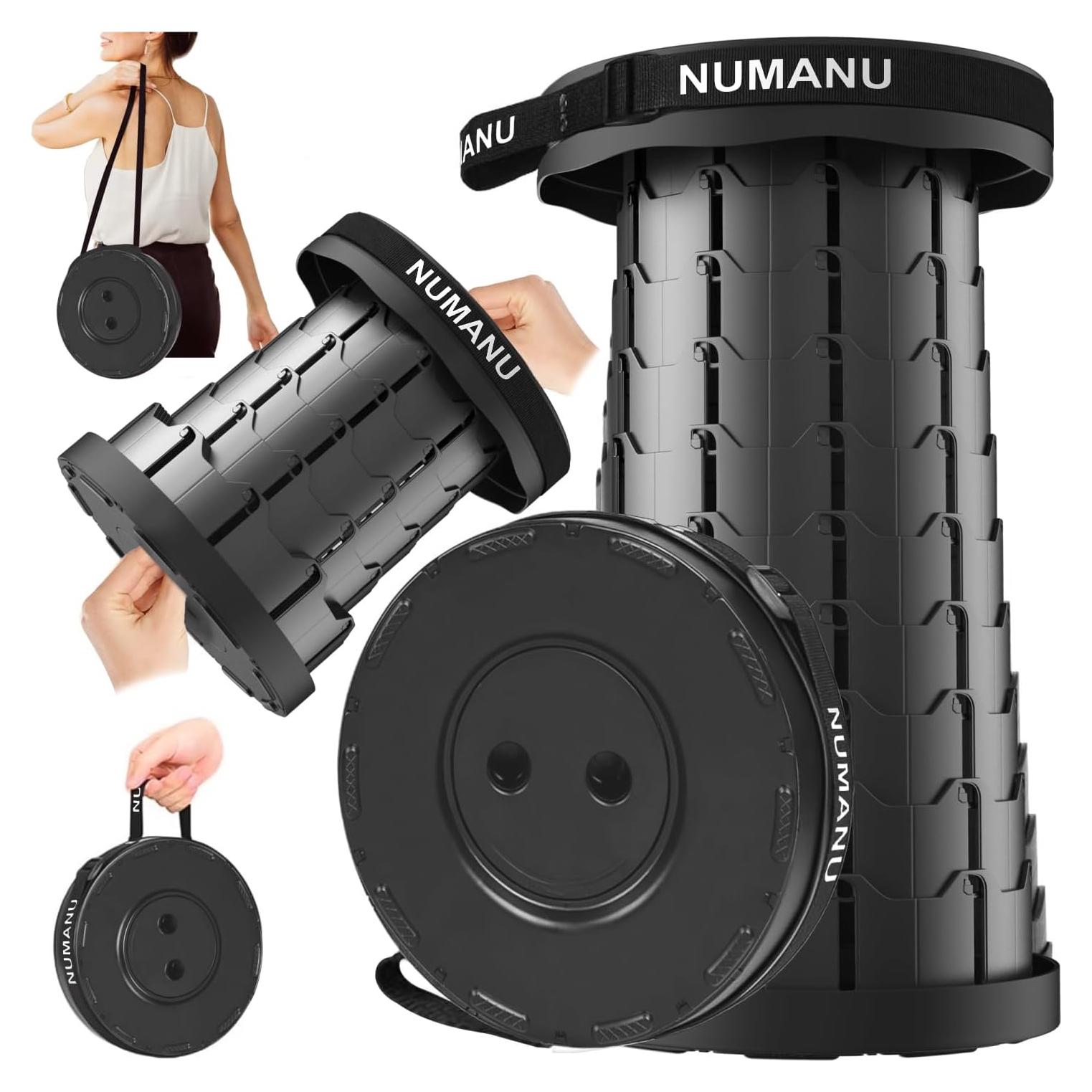 Taburete Plegable Portátil NUMANU 46cm Ajustable 181kg