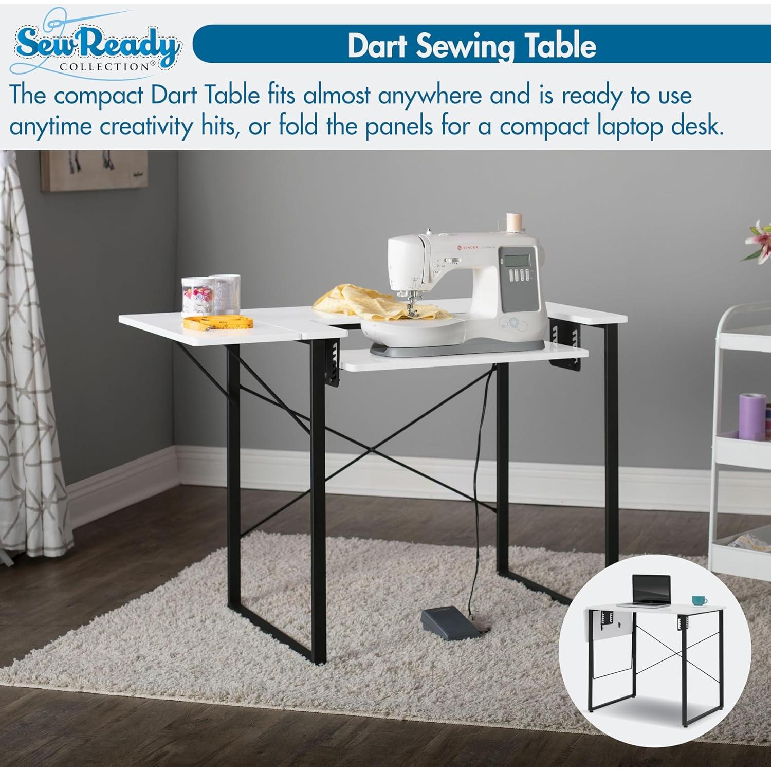 Mesa de Trabajo Sew Ready Dart Plegable para Manualidades 58.42x104.14 cm