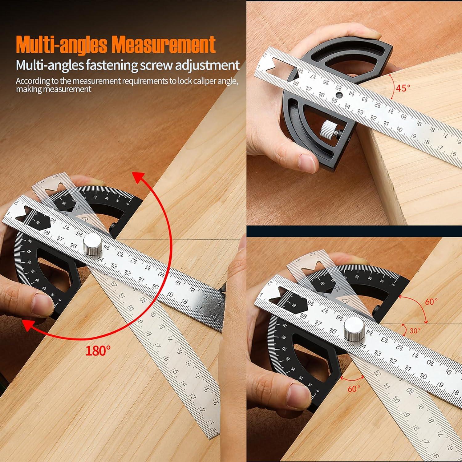 Buscador de Ángulo Ajustable Tptodol 30.48cm Aluminio