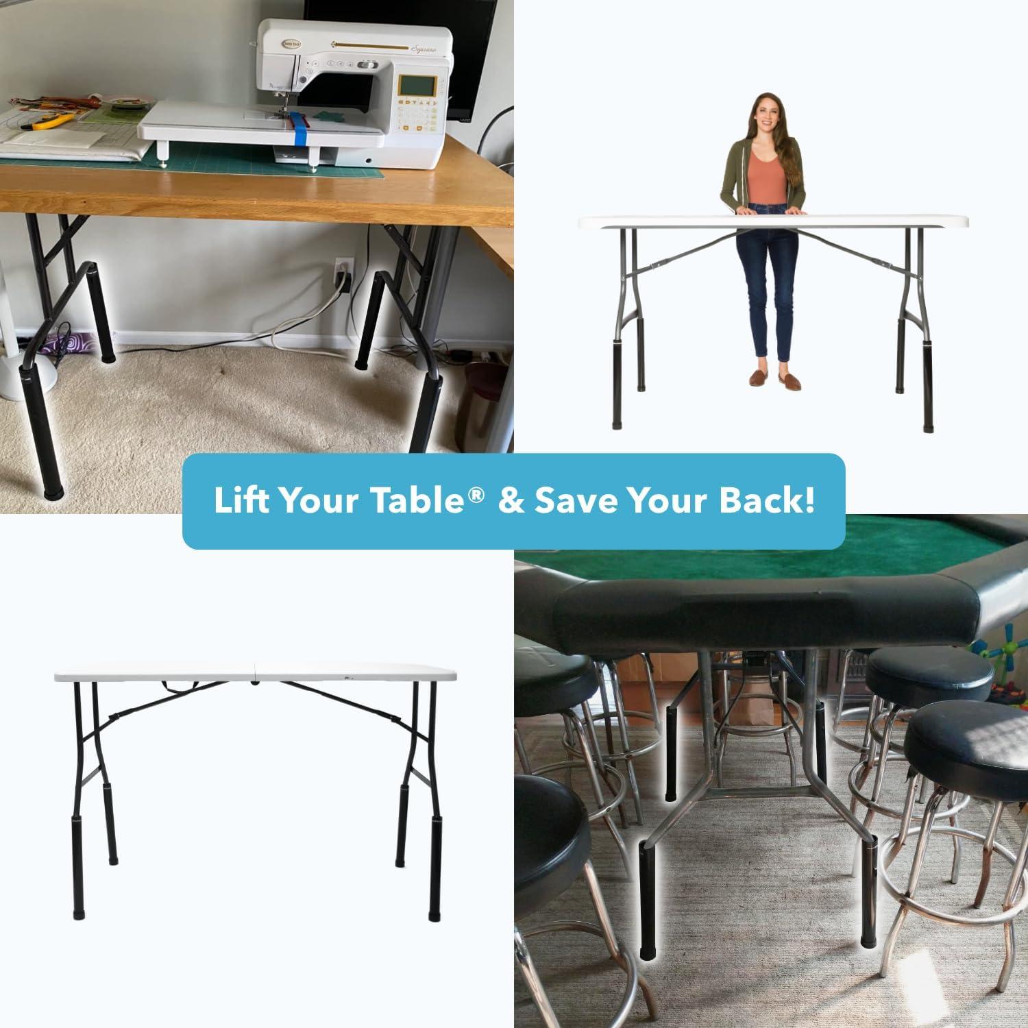 Elevadores de Mesa Plegable Lift Your Table® - Altura de Bar - Juego de 4