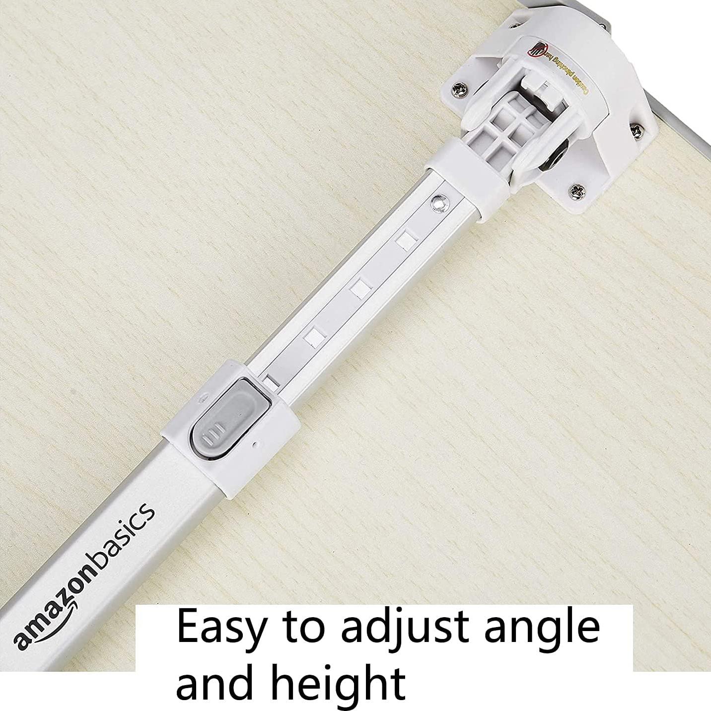 Mesa bandeja ajustable Amazon Basics crema para laptop 52cm