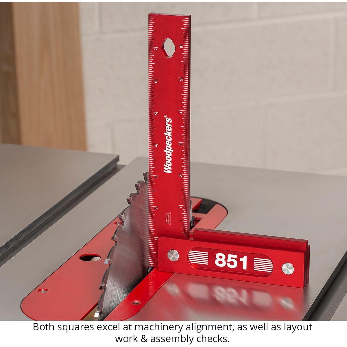 Juego de Escuadras de Carpintería Woodpeckers 15.24 y 20.32 cm
