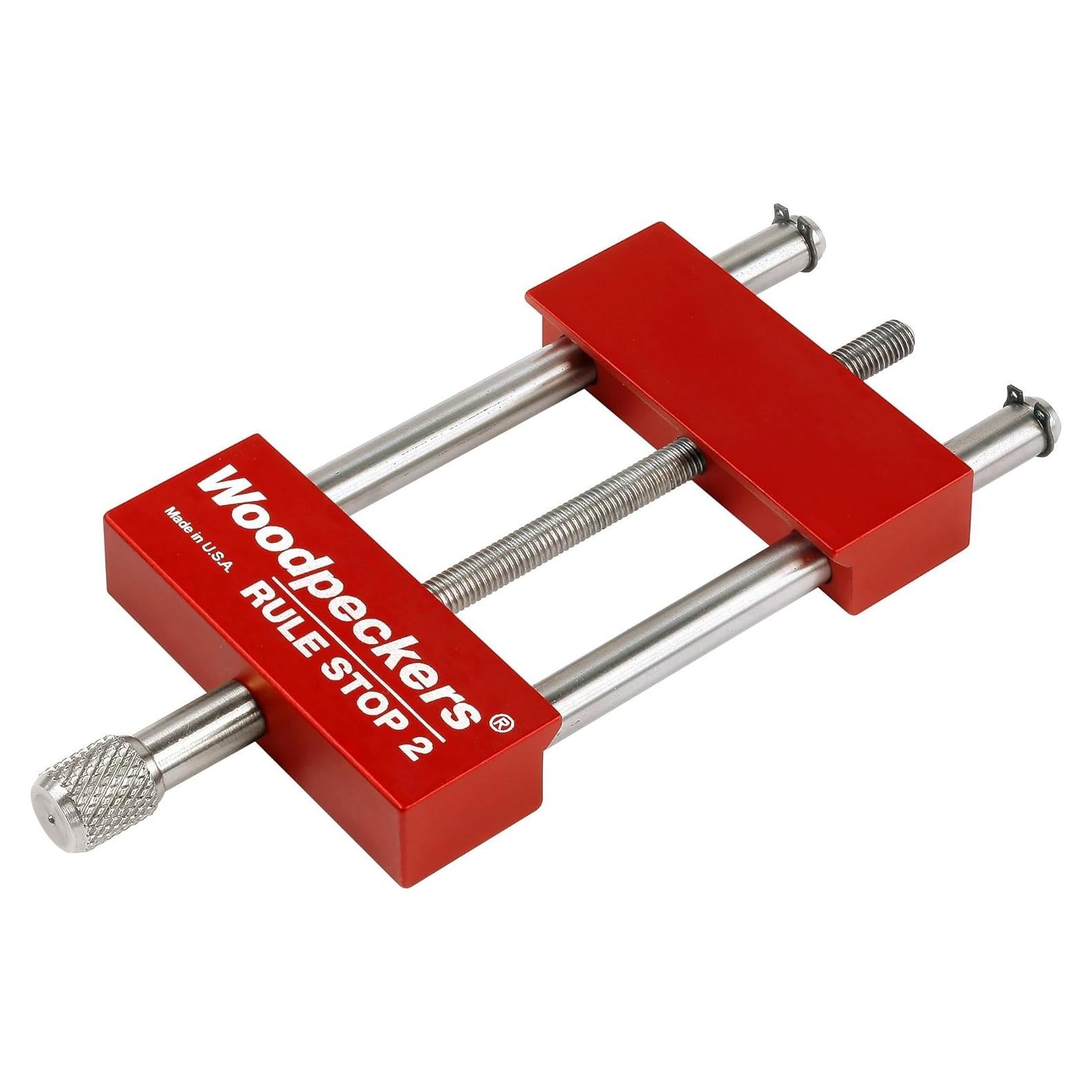 Tope de Regla Woodpeckers RS-2, Aluminio y Acero Inoxidable