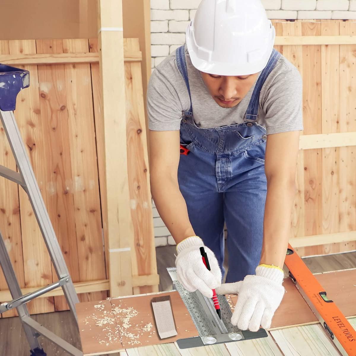 Regla en T de Acero Inoxidable QeeHeng 120mm Alta Precisión