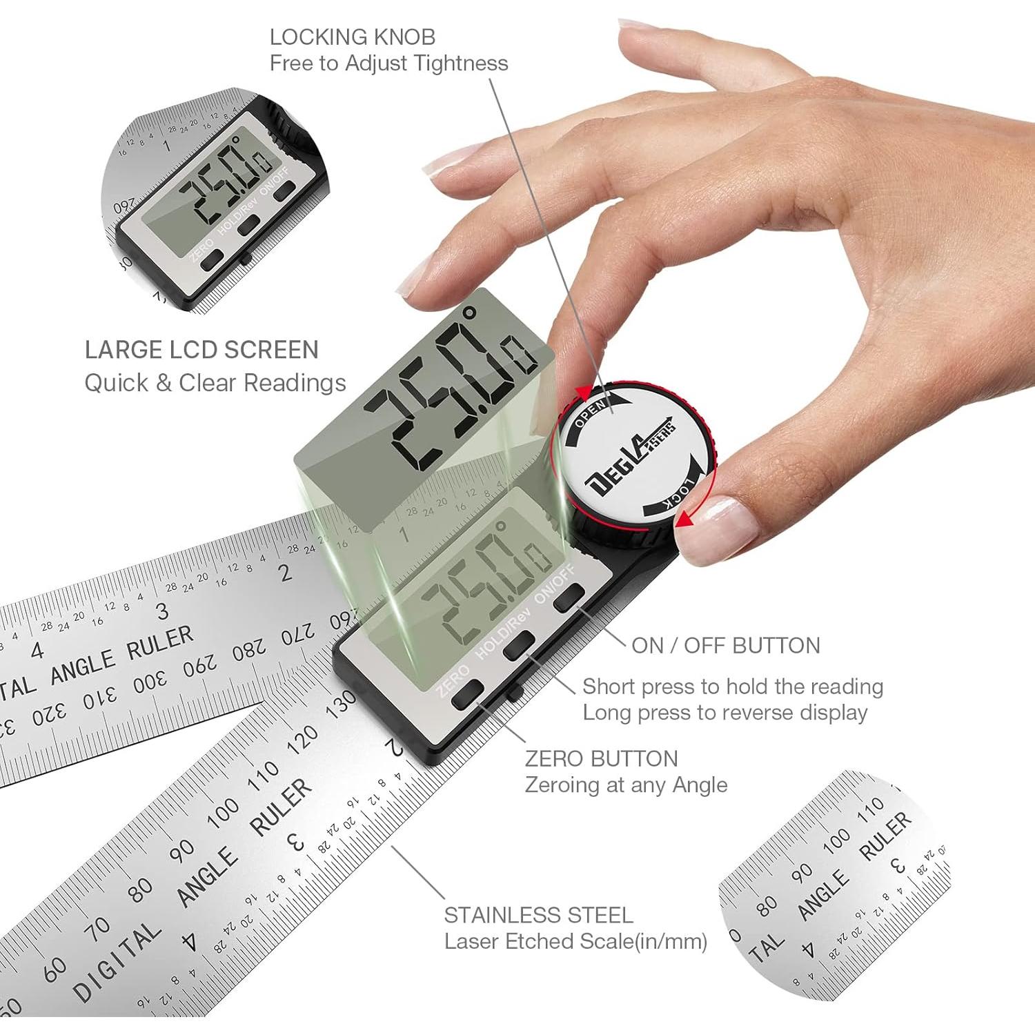 Transportador Digital DEGLASERS 400mm Acero Inoxidable LCD