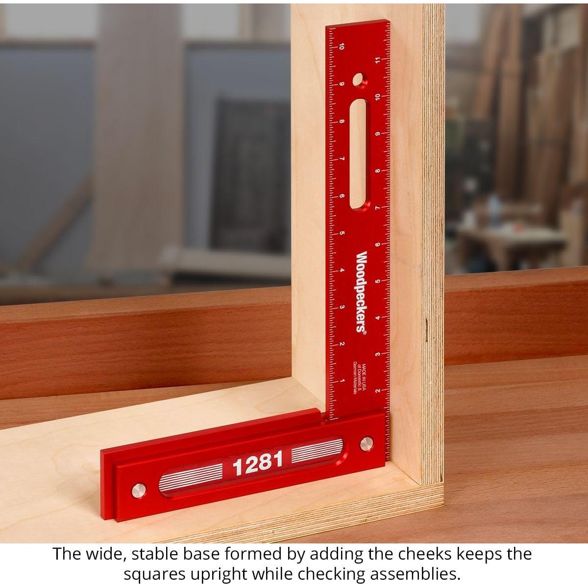 Escuadra de Carpintería Woodpeckers 30.48 cm Aluminio Precisión