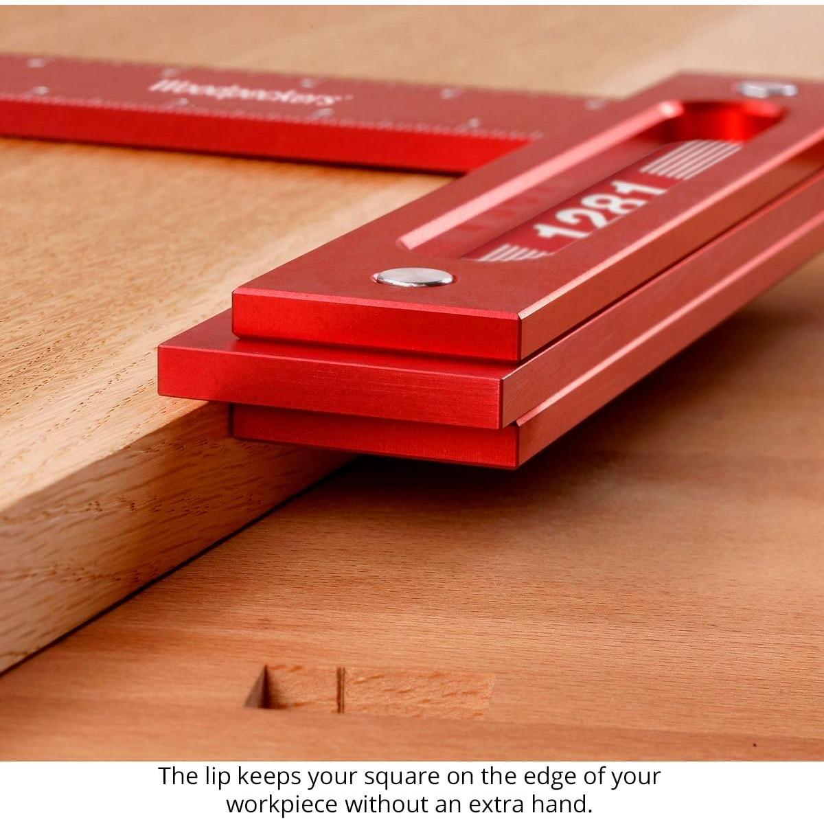 Escuadra de Carpintería Woodpeckers 30.48 cm Aluminio Precisión