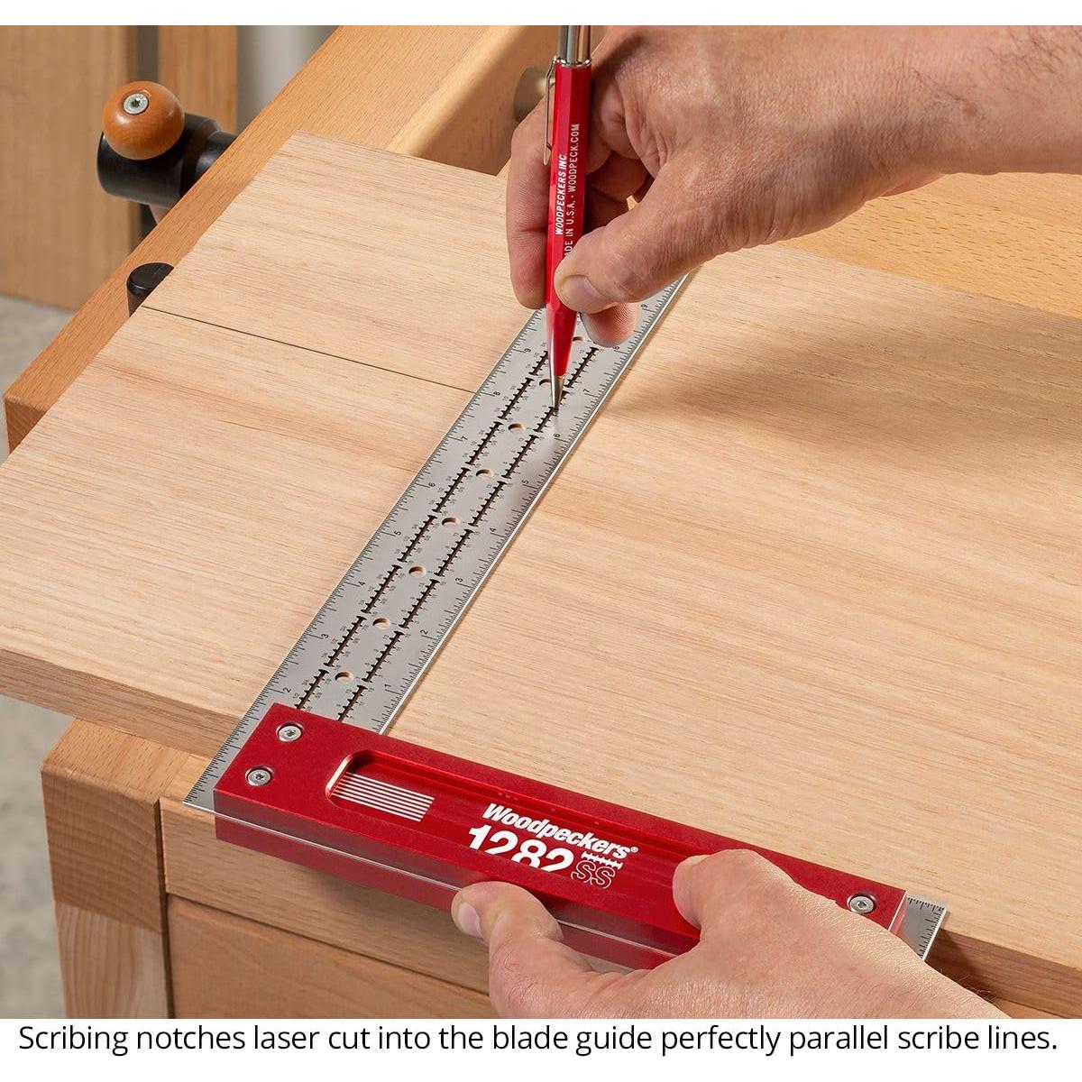 Escuadra de Carpintería Woodpeckers 30.48 cm Acero Inoxidable