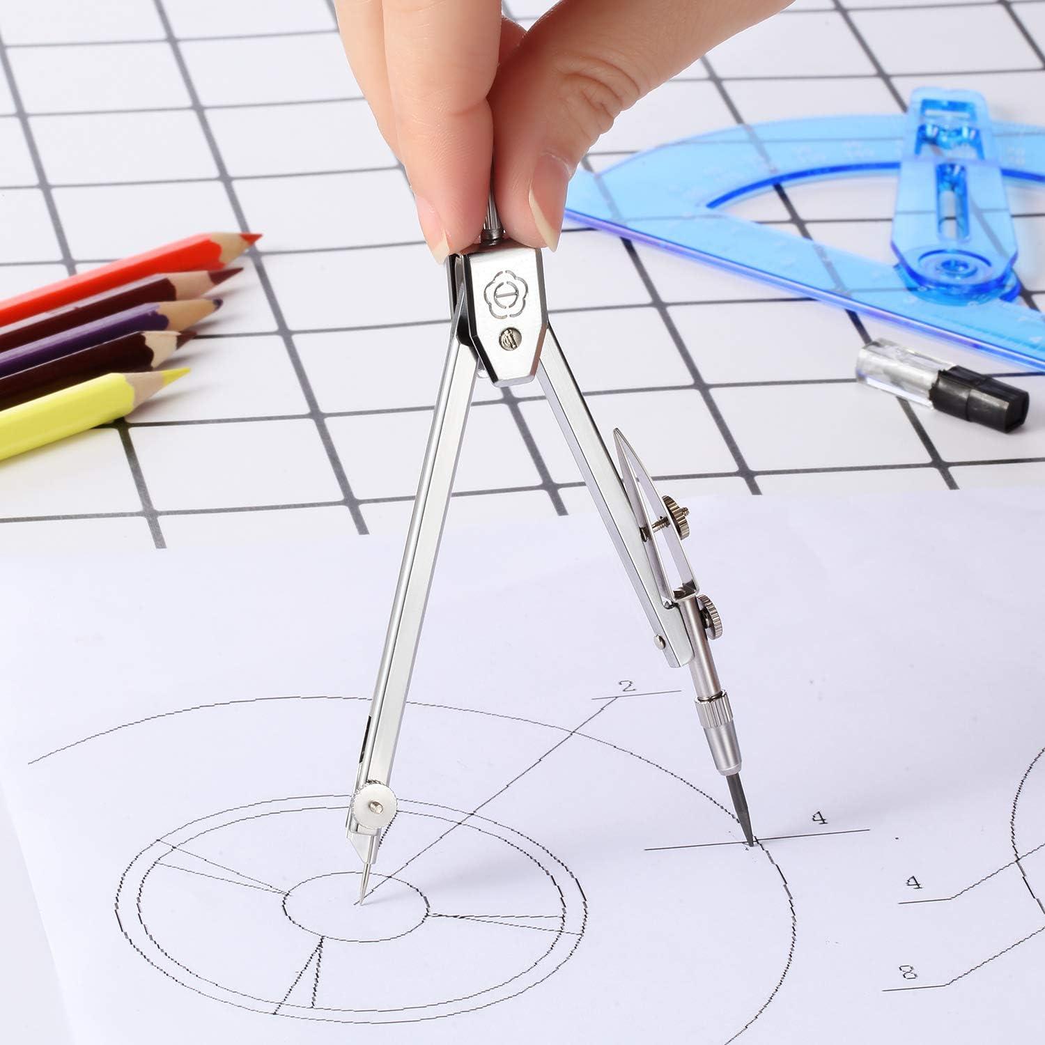 Juego de Matemáticas EBOOT: Compás y Transportador 15.24 cm