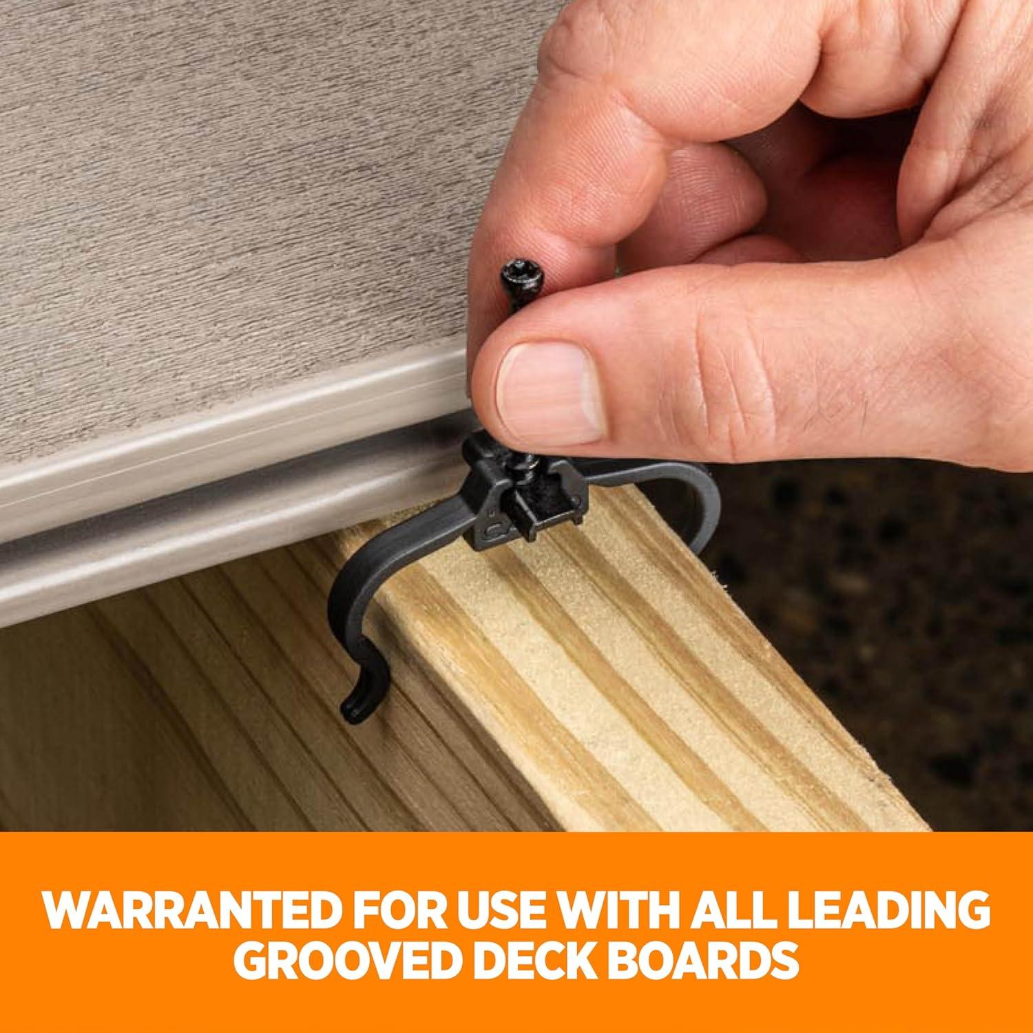 Clips Ocultos para Deck CAMO Edge 90 Unidades Acero Inoxidable