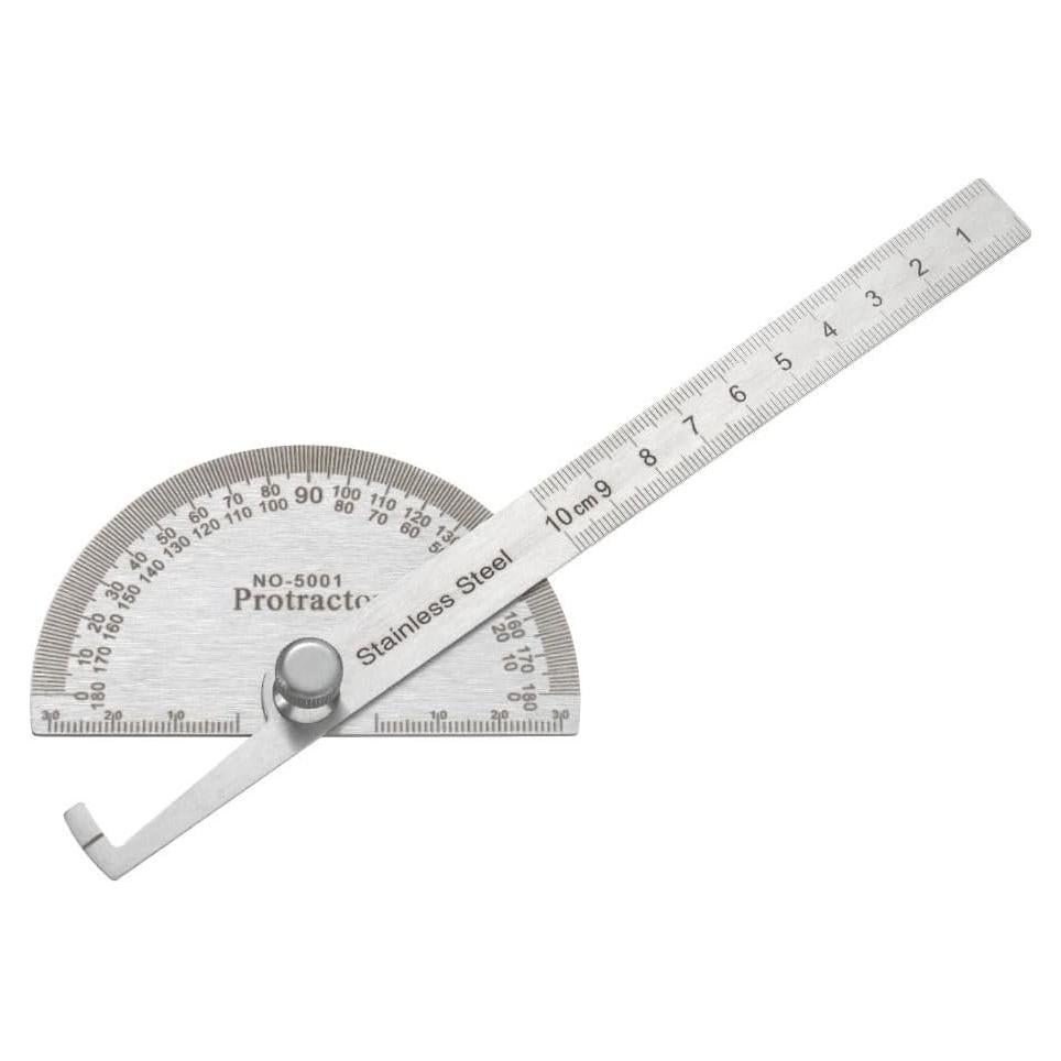 Transportador de Ángulo 180° Acero Inoxidable Urjumpea 10 cm