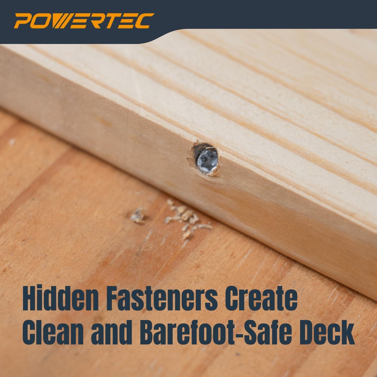 Jig de Tornillo de Deck POWERTEC 72184 con Espaciadores Ajustables