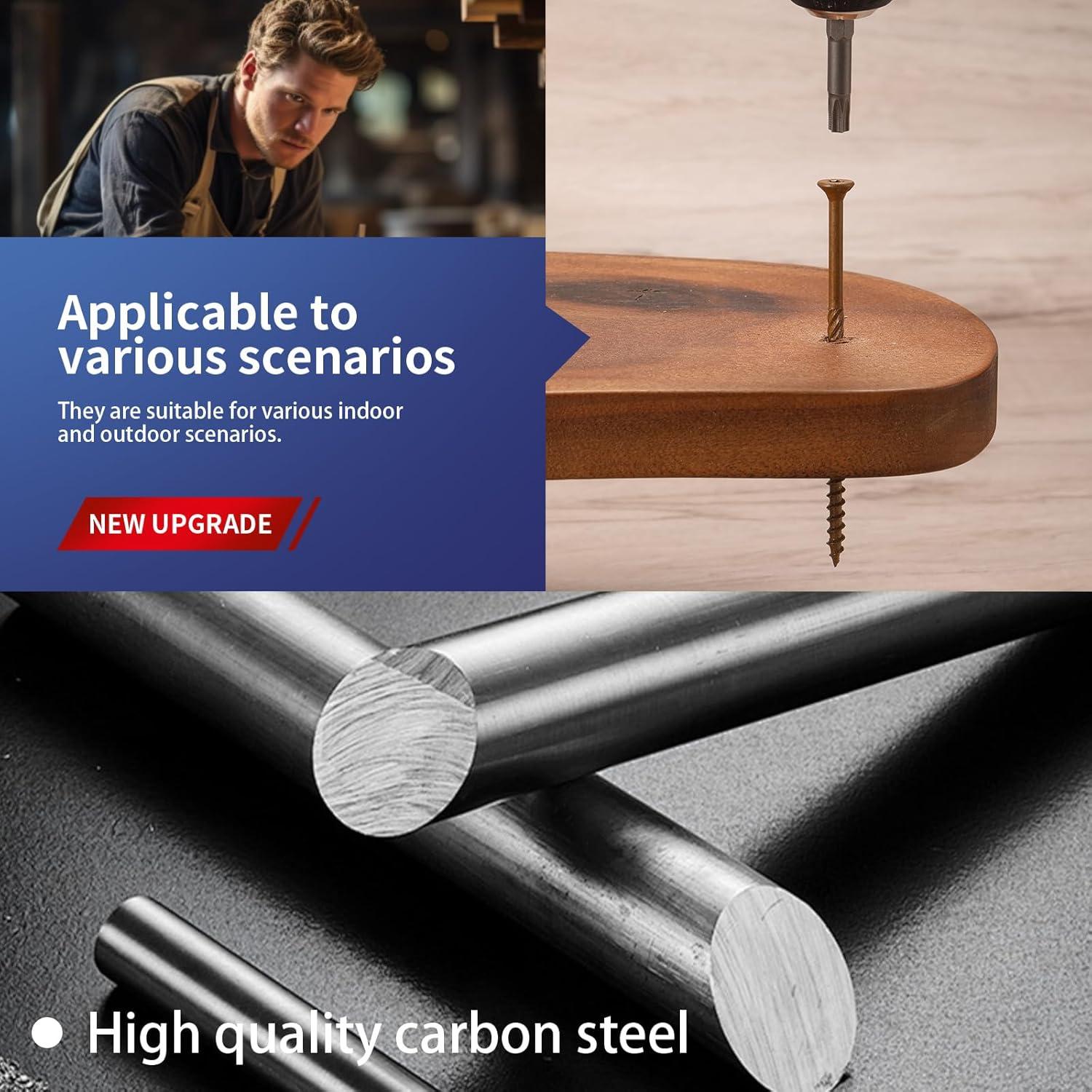 Tornillos para Deck SG TZH #8 Amarillo 3.18cm 398Pcs