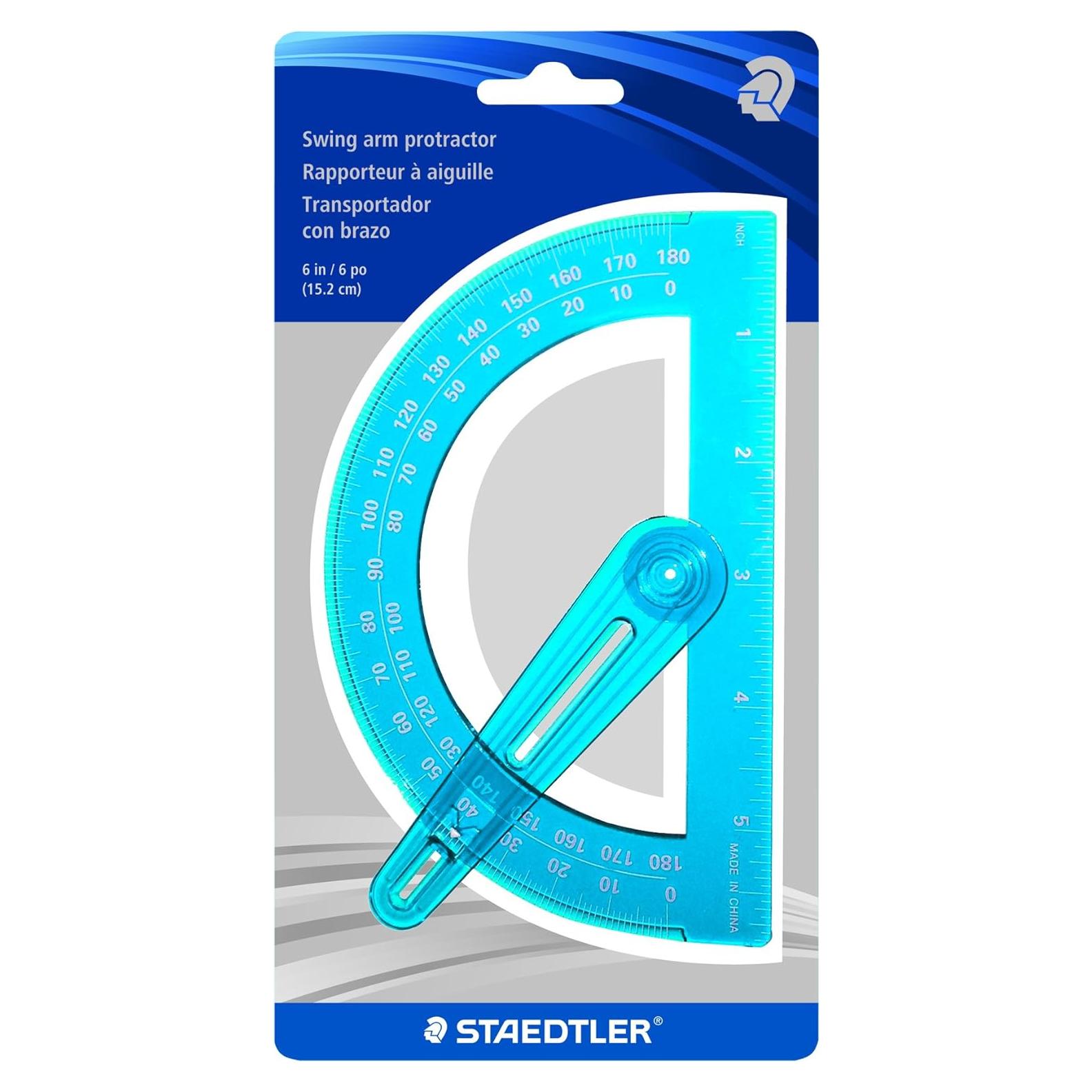 Transportador de Brazo Oscilante Staedtler 15.24 cm Azul