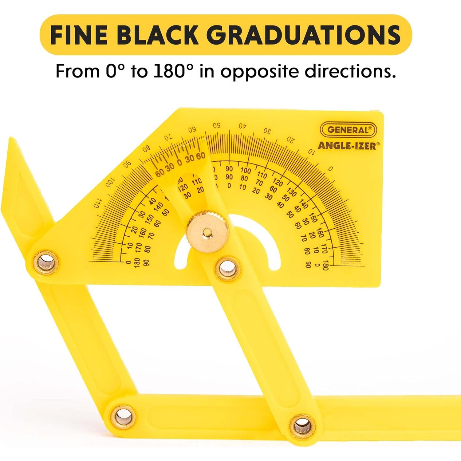 Transportador de Plástico Herramienta General 29 - Medición de Ángulos 0° a 180°