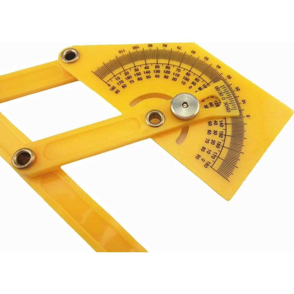 Transportador de Plástico Honbay 15.5x6.5cm Amarillo