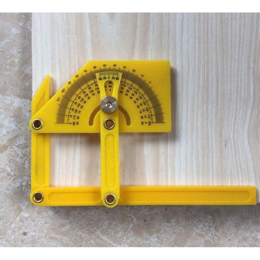 Transportador de Plástico Honbay 15.5x6.5cm Amarillo