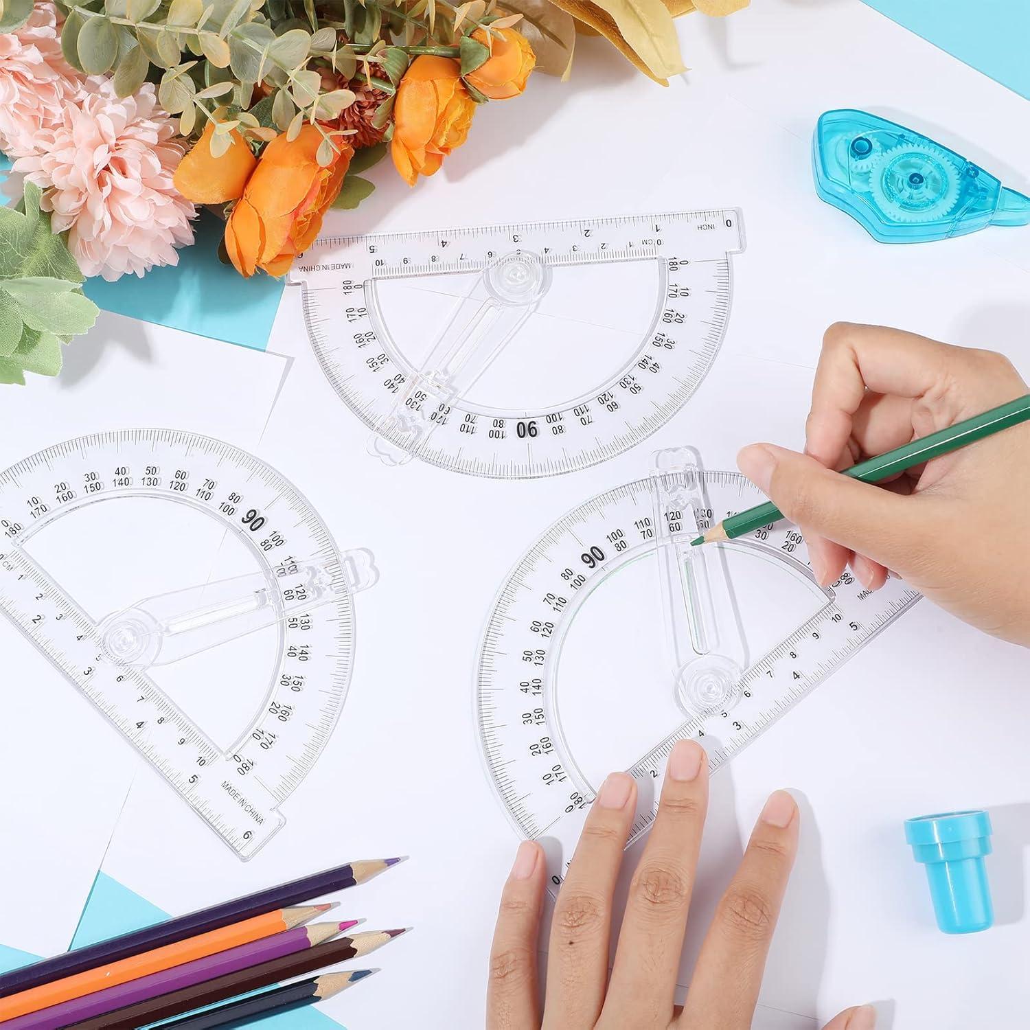 Transportador de Plástico Zonon 15.5 cm - 2 Piezas Geometría