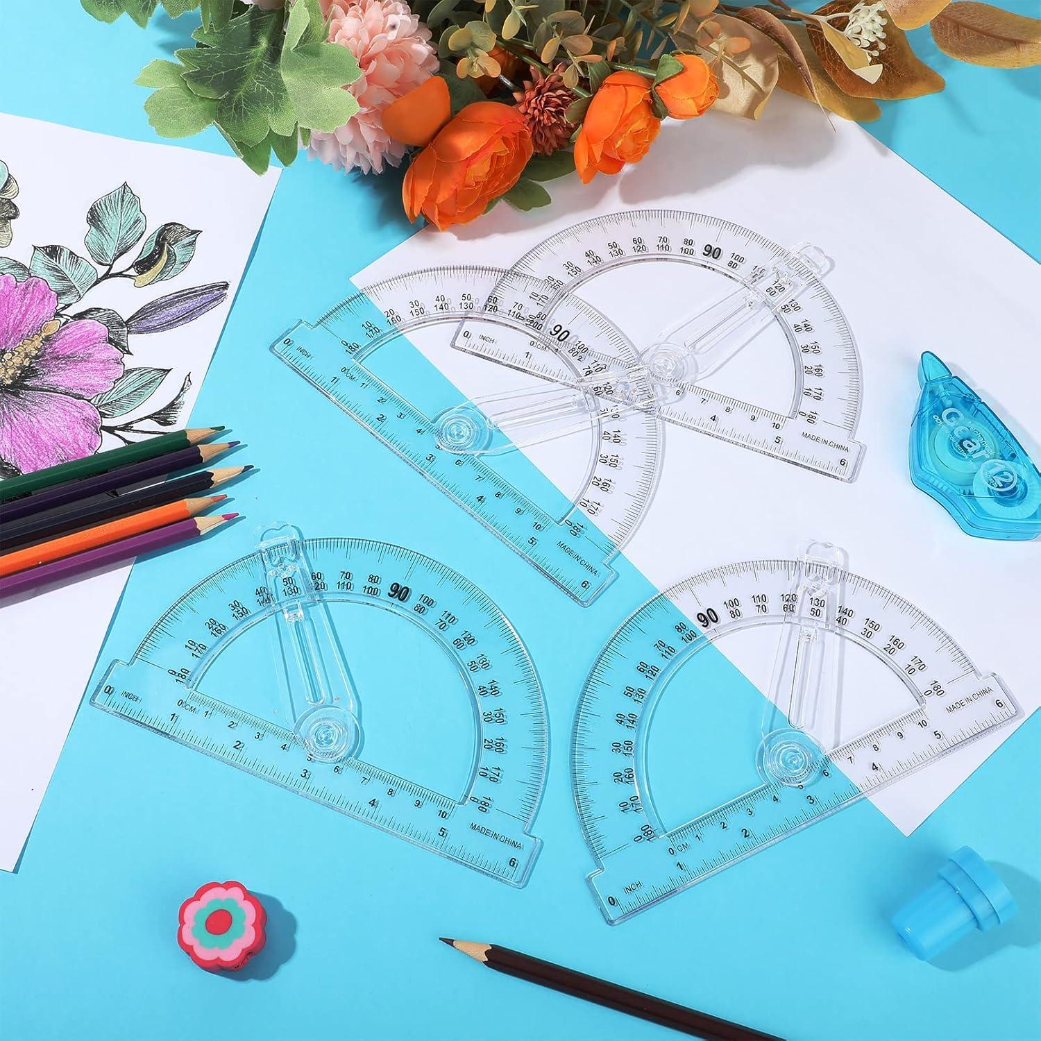 Transportador de Plástico Zonon 15.5 cm - 2 Piezas Geometría