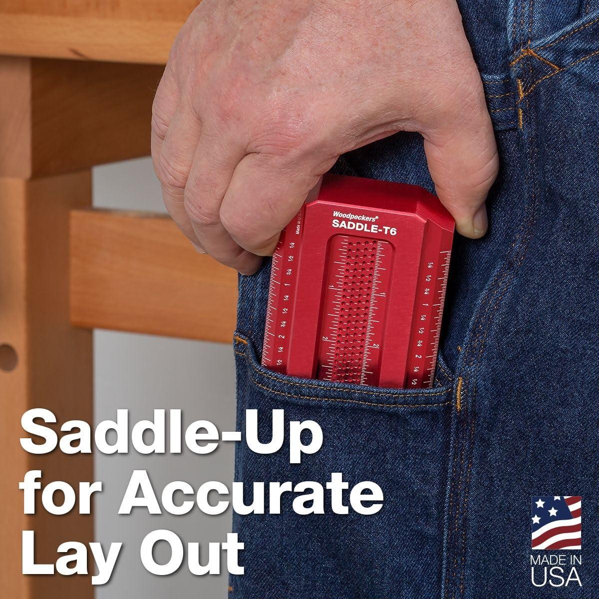 Escuadra Saddle Woodpeckers 6 Pulgadas Carpintería Precisión