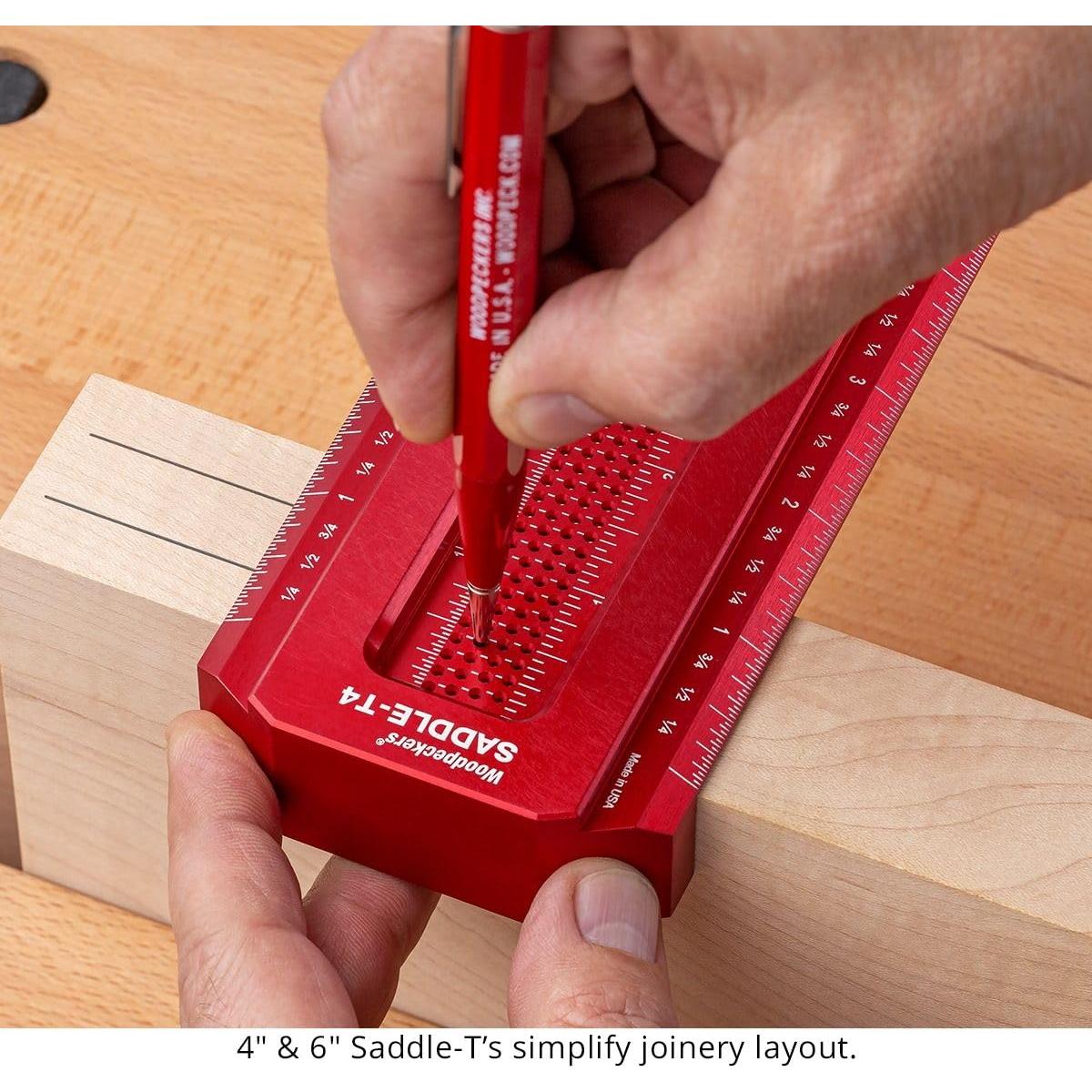 Escuadra Saddle Woodpeckers 6 Pulgadas Carpintería Precisión