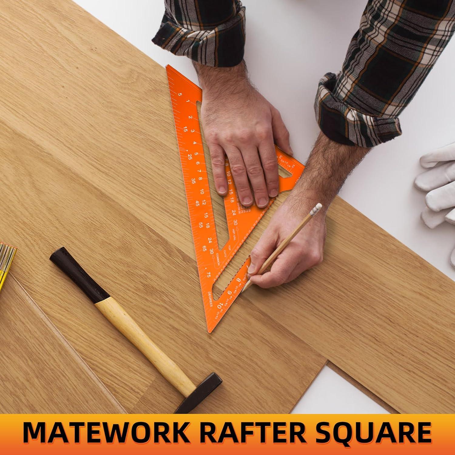 Escuadra de Techo de Aluminio 30cm QualiapeX - Herramienta de Medición