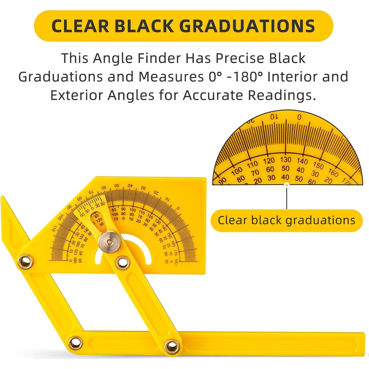 2 Transportadores de Ángulo Ajustables SYFLHYP 0°-180°