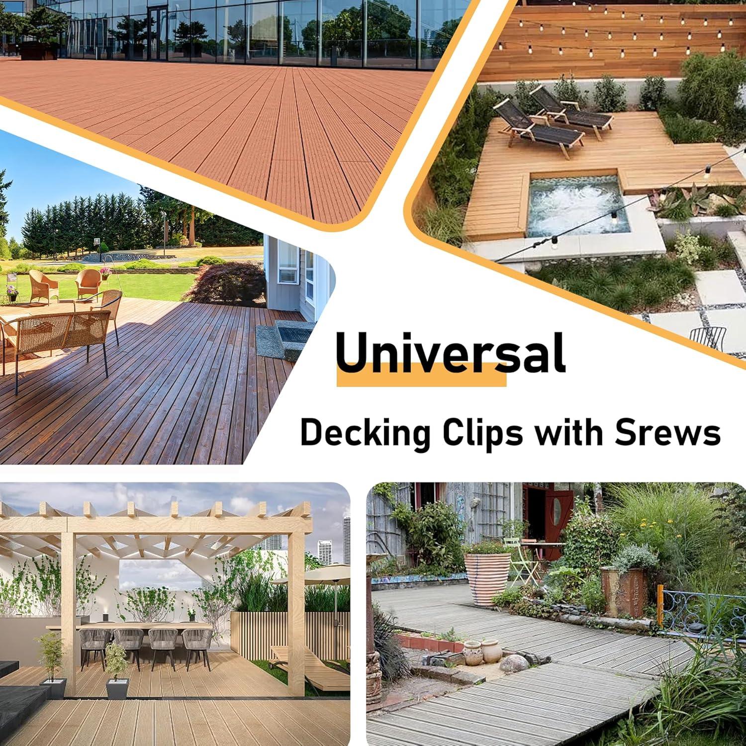 Sujetadores Ocultos para Deck de Composite NAXVIO 600 Pcs