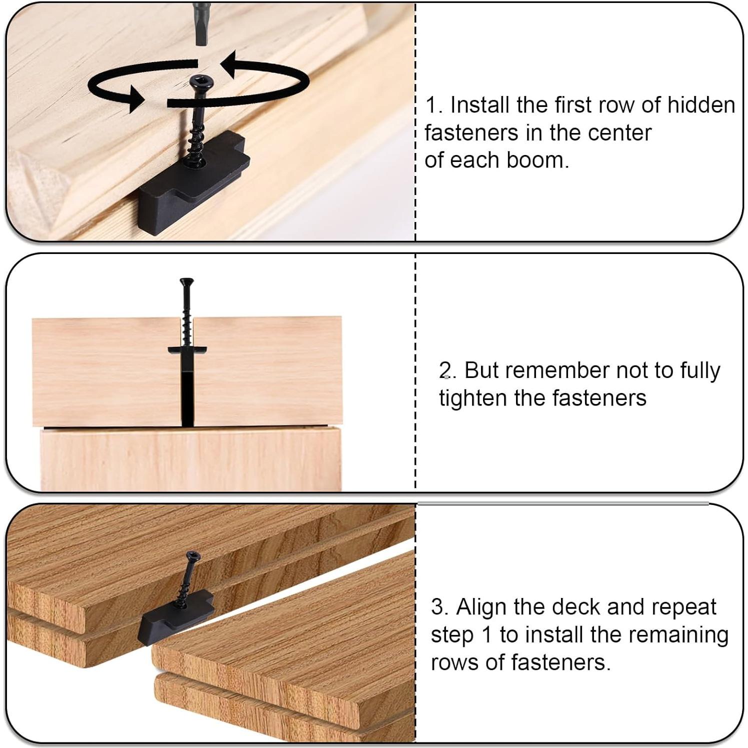 600 Sujetadores Ocultos para Decks Compuestos Diegimr con Brocas