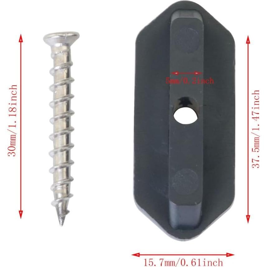 50 Sujetadores Ocultos para Terrazas DGBRSM con Tornillos