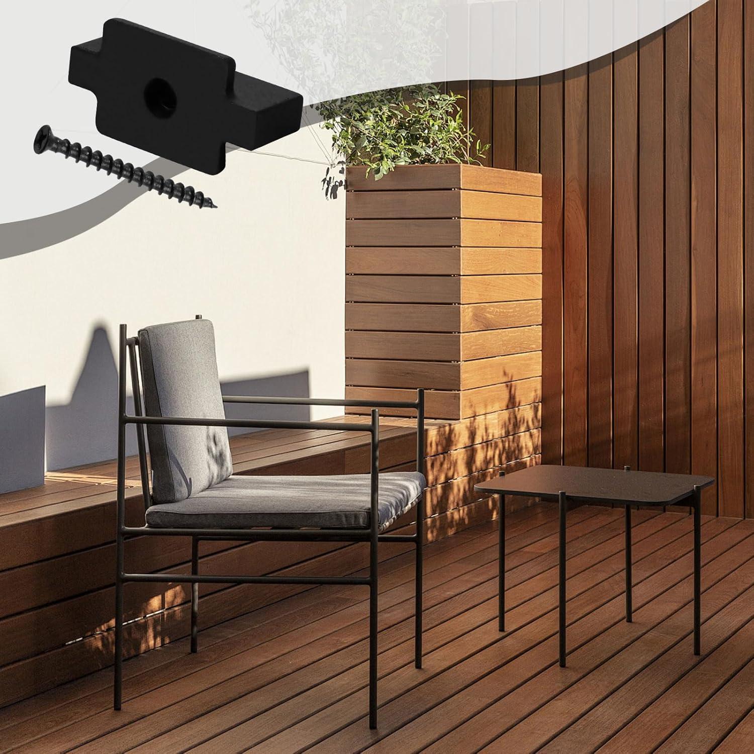 Clips de Sujetadores Ocultos Polifish 100Pcs Nylon Negro