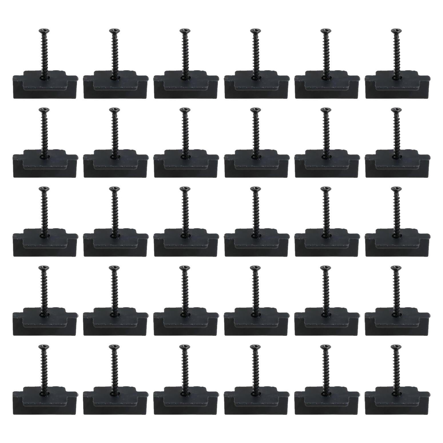Clips de Sujetador Oculto Heyous 30PCS Nylon Metal Negro