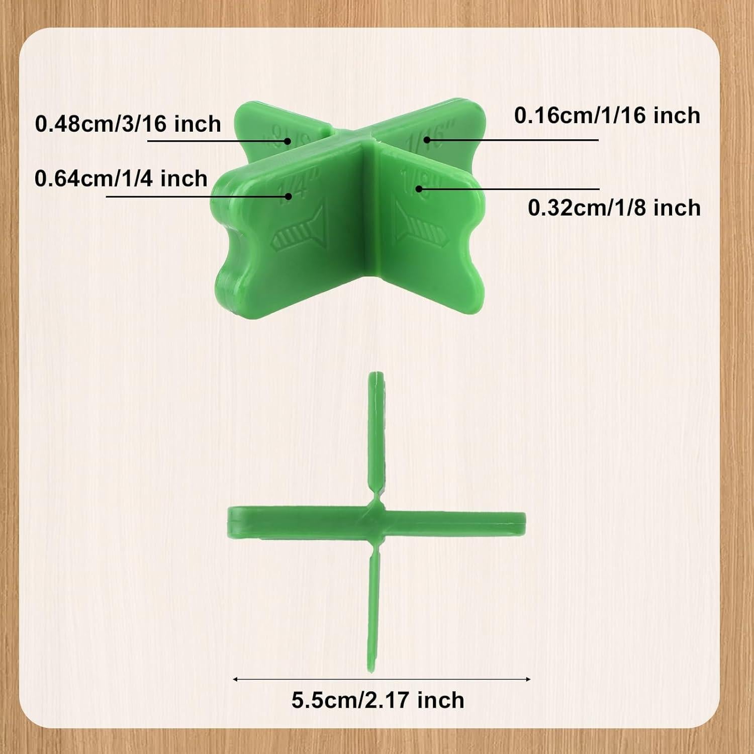 Espaciadores de Tablero de Cubierta ABS BOXOB 4 Piezas 1-4 cm