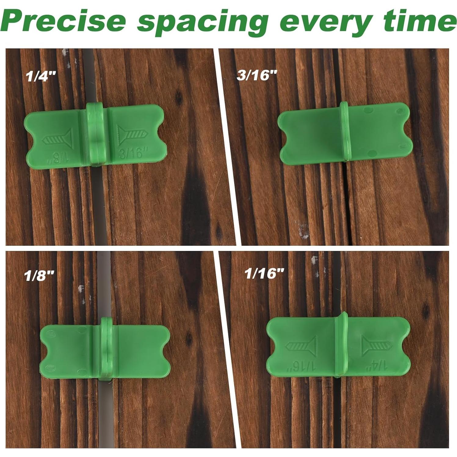 Espaciadores de Tablero de Cubierta ABS BOXOB 4 Piezas 1-4 cm